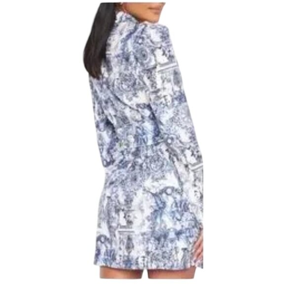 Pretty Little Thing Multi Renaissance Porcelain Pin Blazer Dress, Women's US 10 - Picture 2 of 11